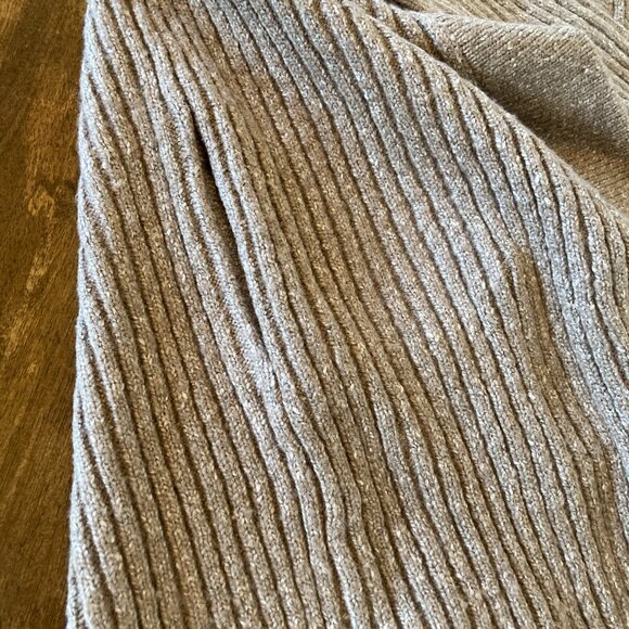 Forever 21 Ladies Open Front Chunky Cardigan Sweater Coffee/Cream Brown Large EC - Picture 3 of 4